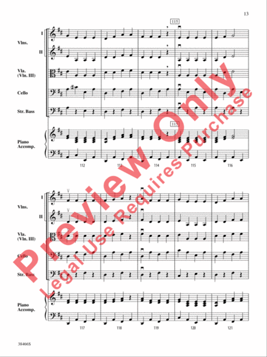 The Bows on the Bus String Orchestra scores gallery preview page 14