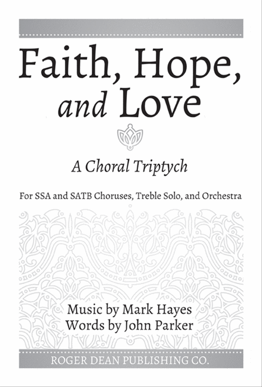 Faith, Hope, and Love SSA scores gallery preview page 1