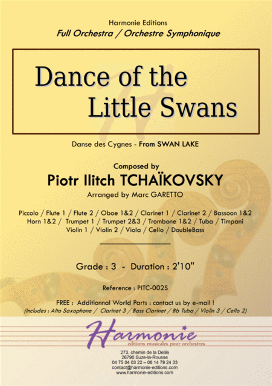 Dance of the Little Swans from SWAN LAKE - Tcha String Orchestra scores gallery preview page 1