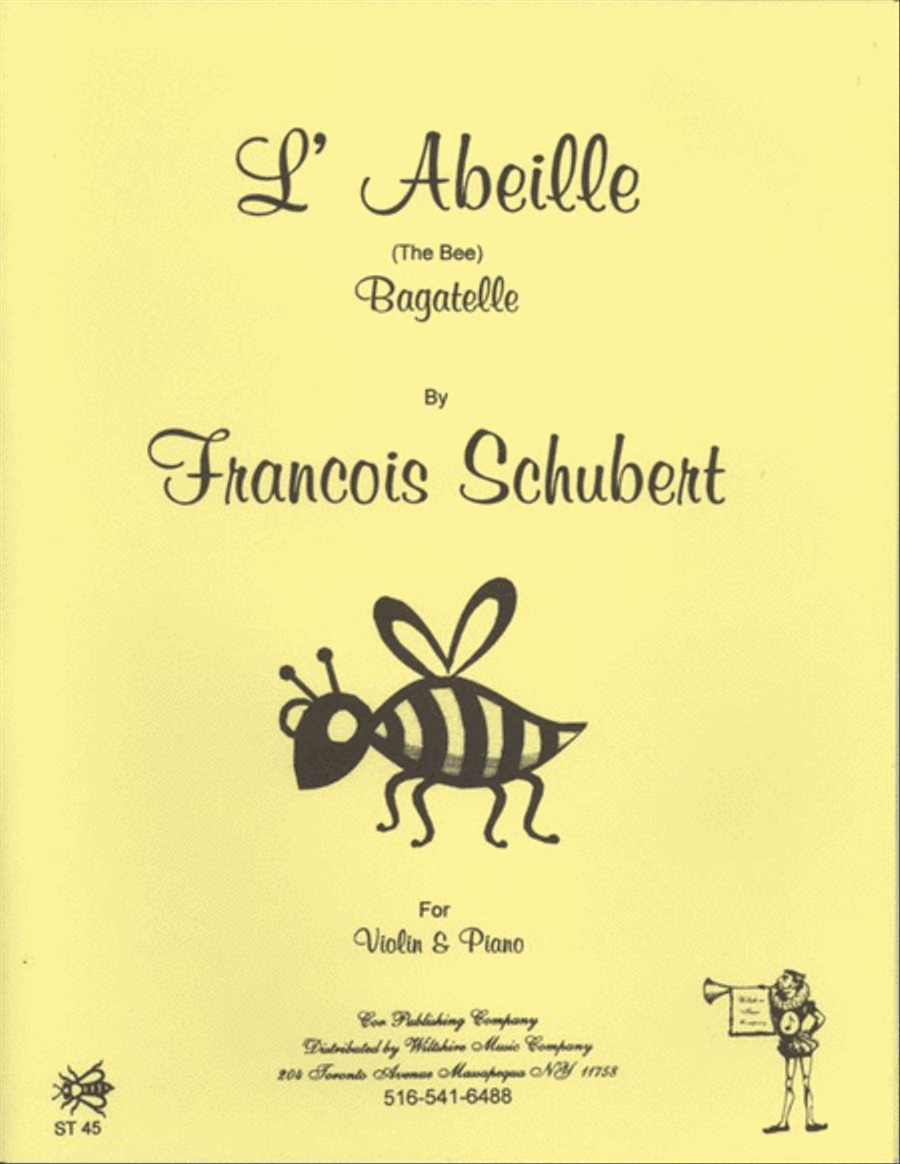 L'abeille (The Bee) by Franz Schubert Violin Solo - Sheet Music