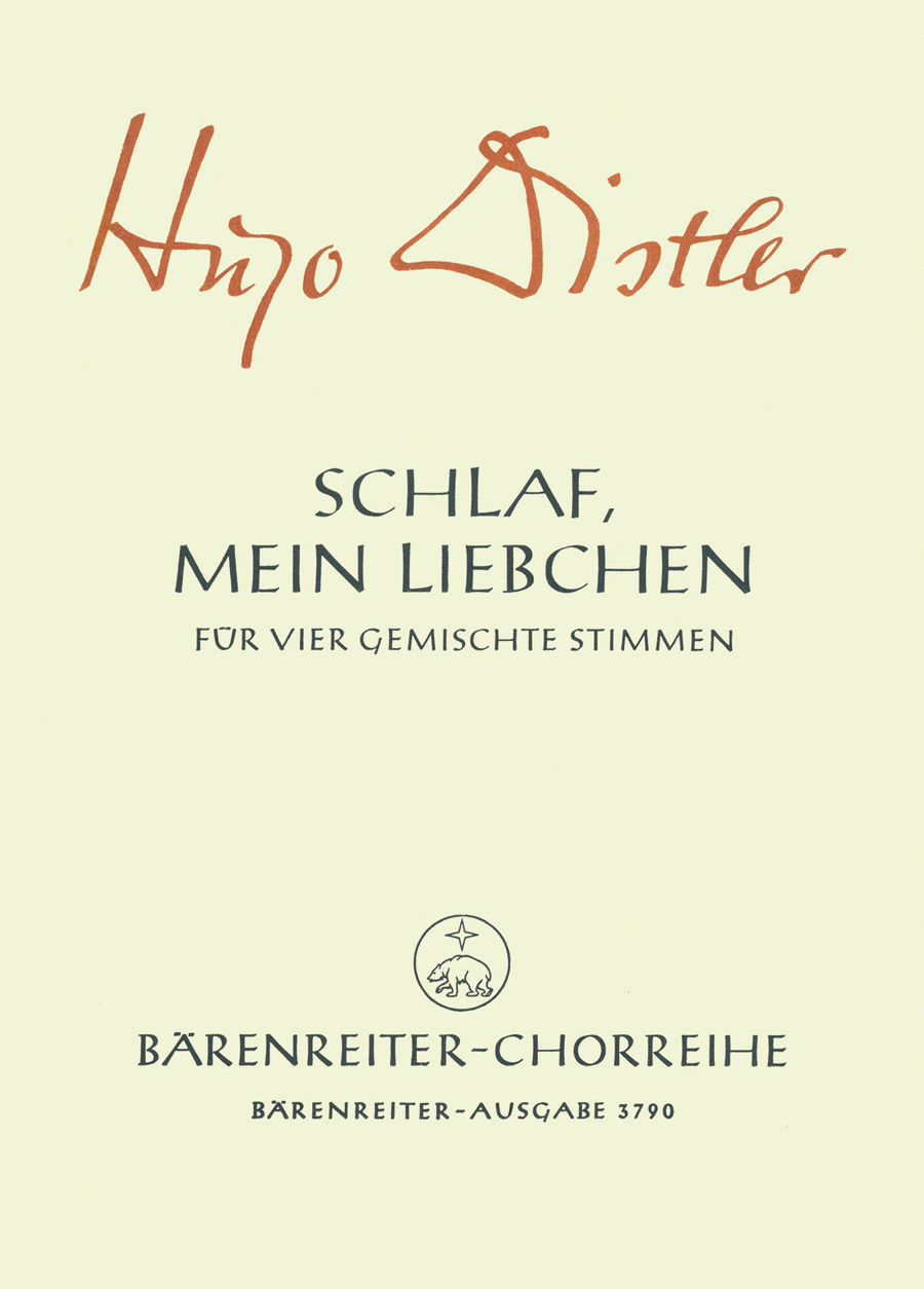 Schlaf mein Liebchen, schlaf ein, Op. 16/4 4-Part scores gallery preview page 1