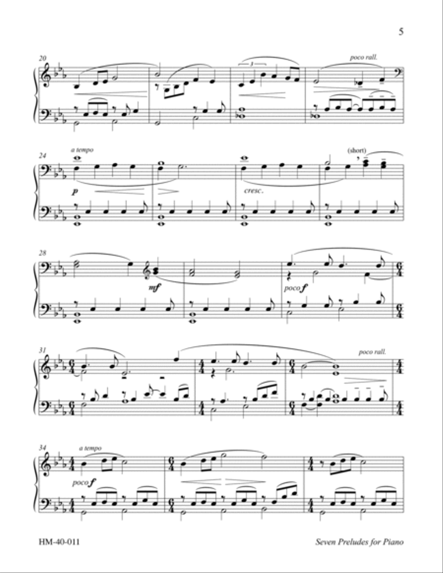 Seven Preludes for Piano Seven Preludes for Piano Piano Method scores gallery preview page 5