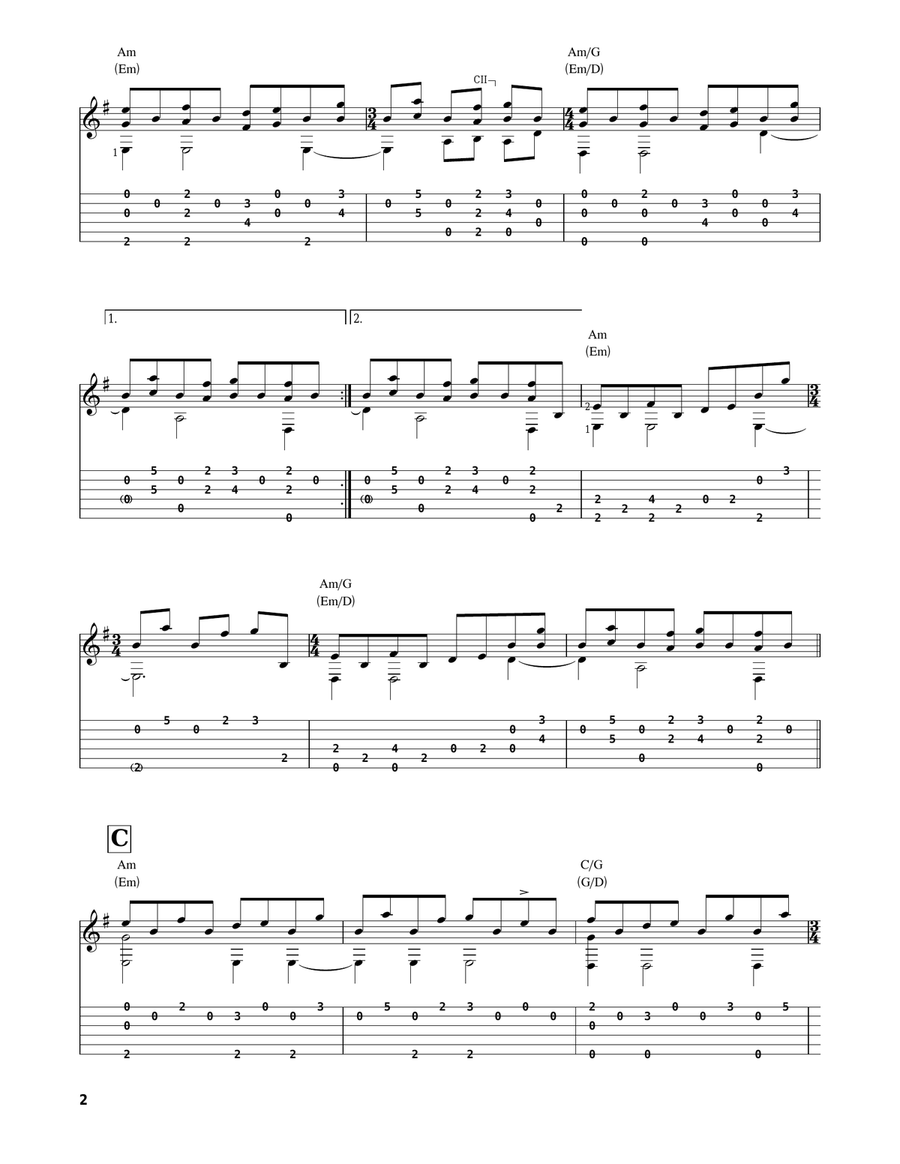 Tubular Bells Tubular Bells Guitar Solo scores gallery preview page 2