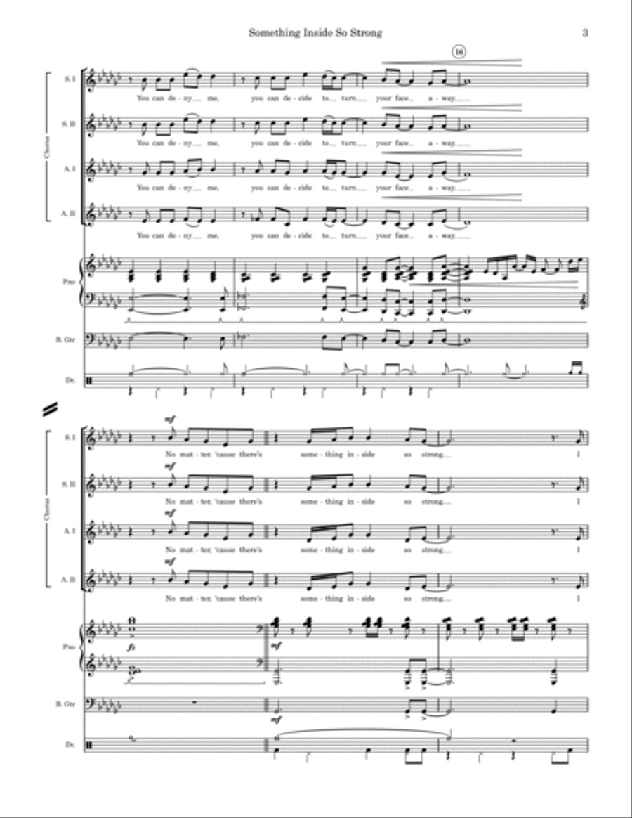 (Something Inside) So Strong Bass Guitar scores gallery preview page 3