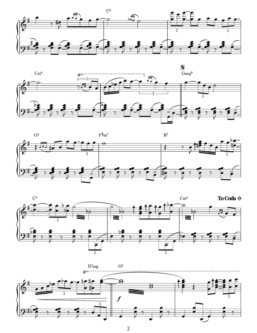 Creep (Jazz Version) Piano Solo scores gallery preview page 2