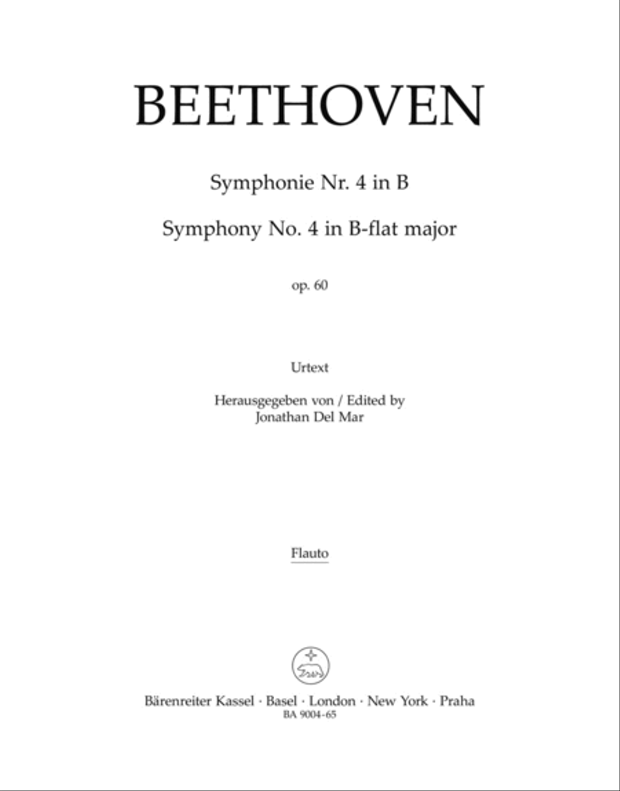 Symphony, No. 4 B flat major, Op. 60 Bassoon scores gallery preview page 1