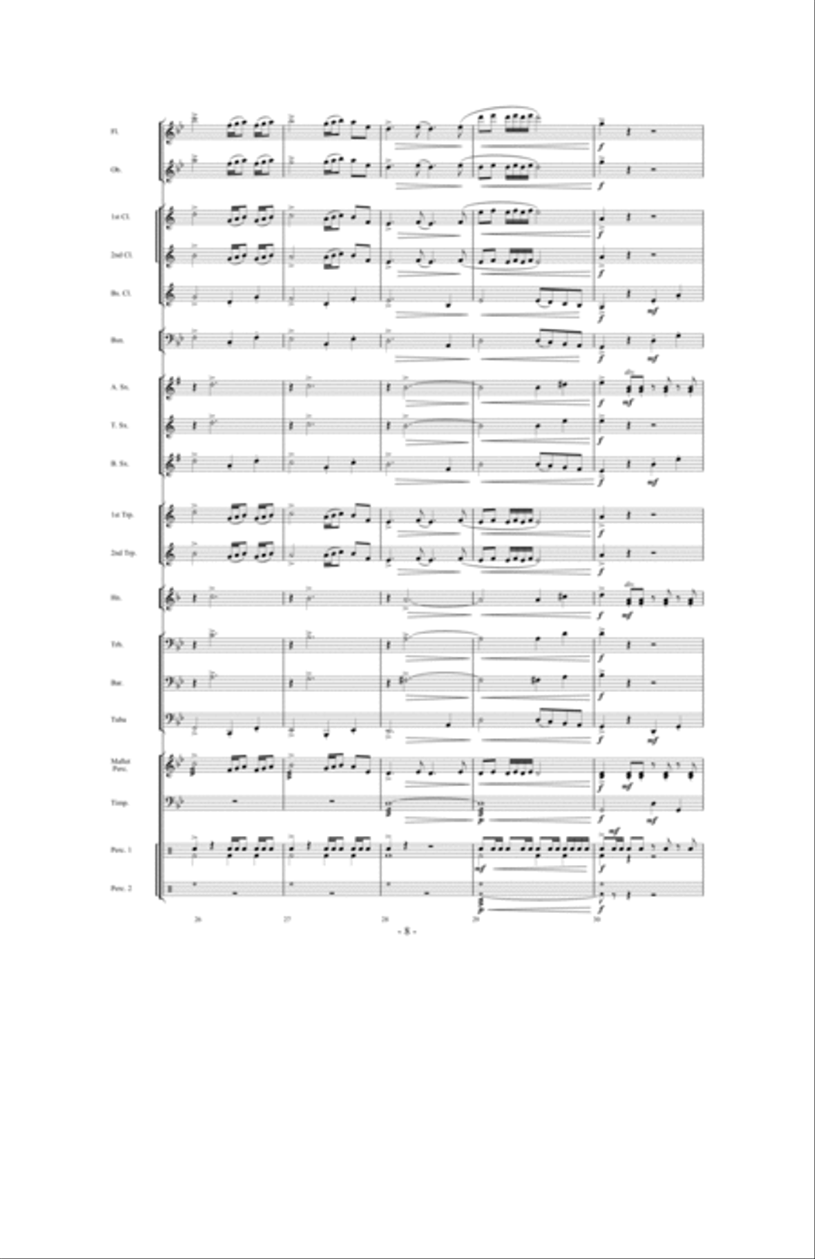 Danza Del Fuego Danza Del Fuego Concert Band scores gallery preview page 7