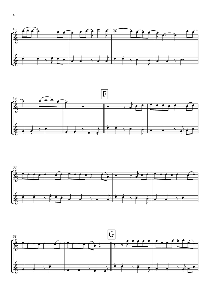Lunch Flute Duet scores gallery preview page 4