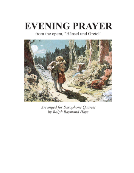 EVENING PRAYER from "Hansel and Gretel" (for Saxophone Quartet) image number null