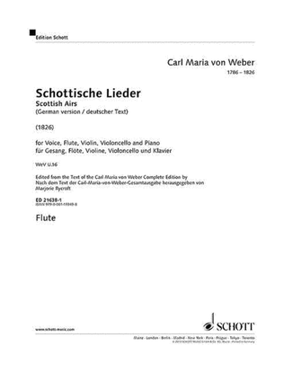 Book cover for Scottish Airs Wev U.16 Flute Part (german Edition)