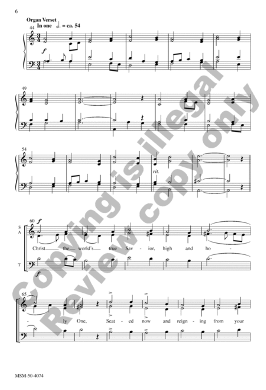 In the Father's Glory 4-Part scores gallery preview page 5