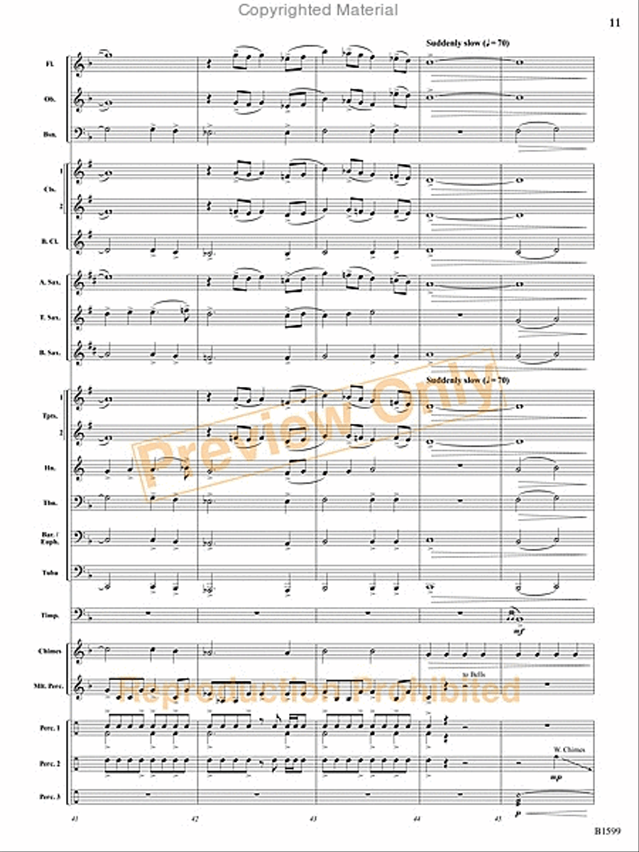 Terminal Velocity Concert Band scores gallery preview page 12