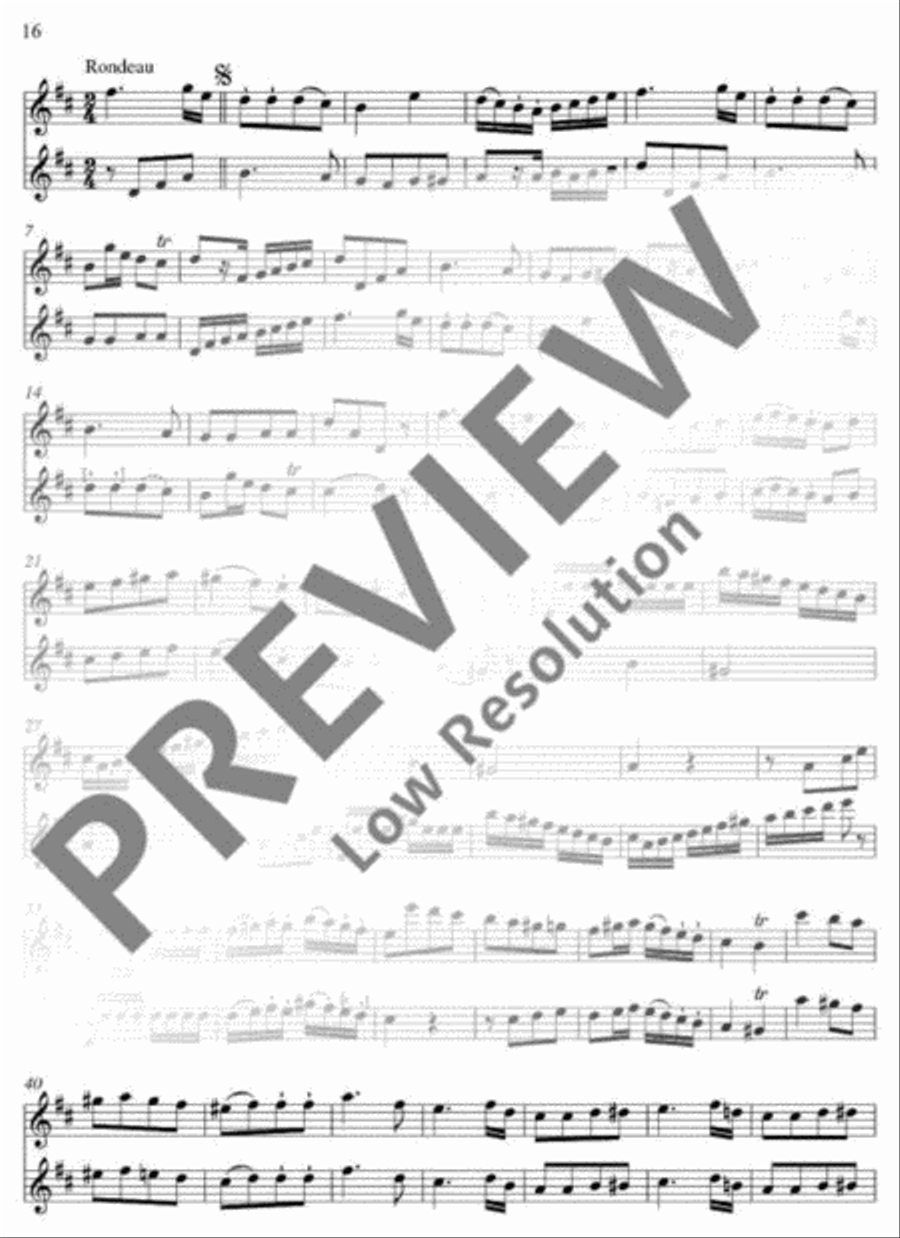 Six Duos Six Duos Flute Duet scores gallery preview page 17