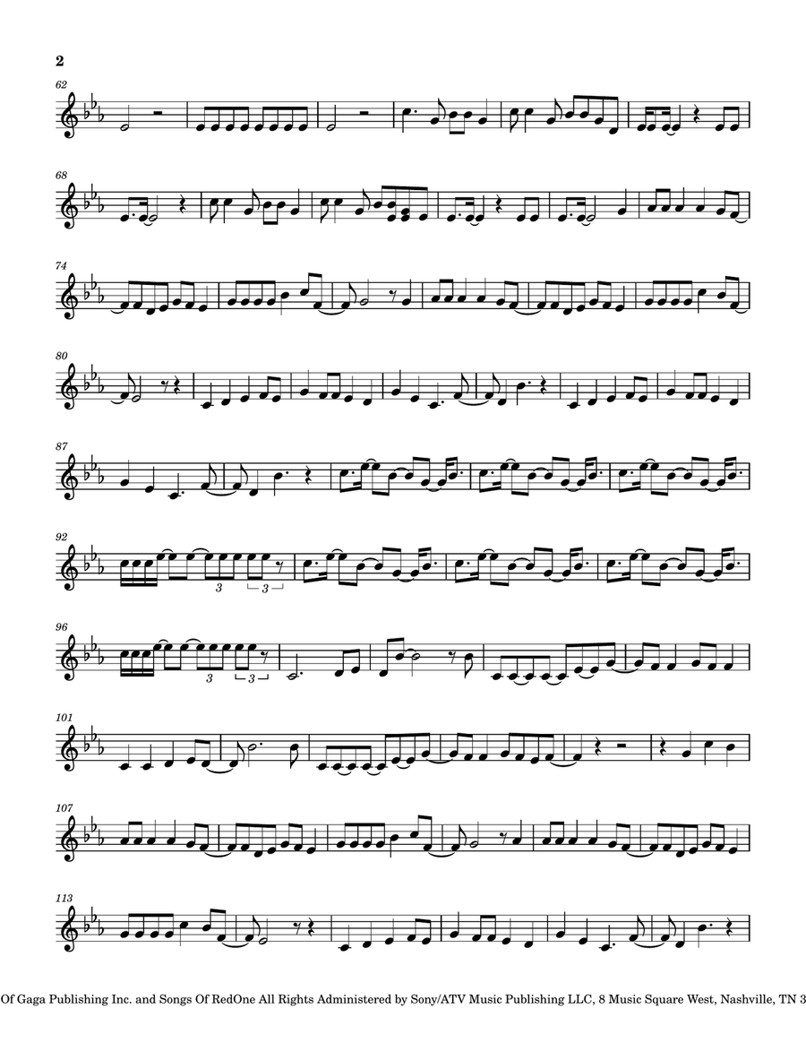 Judas Judas Ukulele scores gallery preview page 2