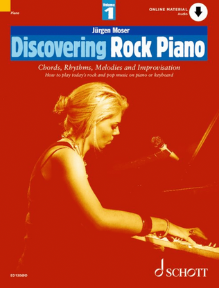 Book cover for Discovering Rock Piano
