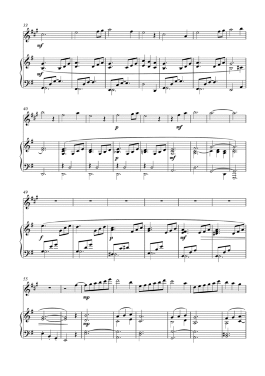 Heidi, for Clarinet and Piano by Simon Peberdy Clarinet Solo scores gallery preview page 4