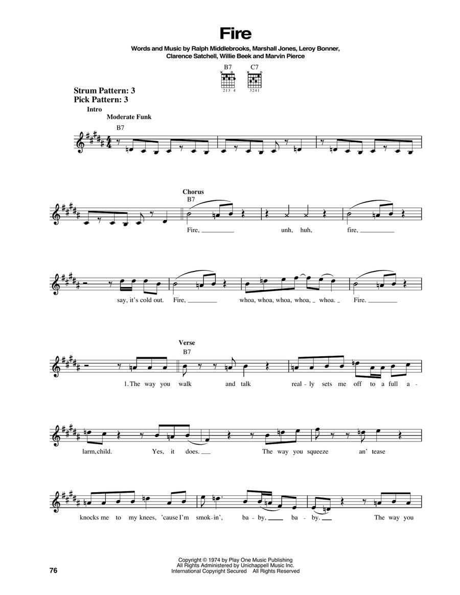 Fire Electric Guitar scores gallery preview page 1