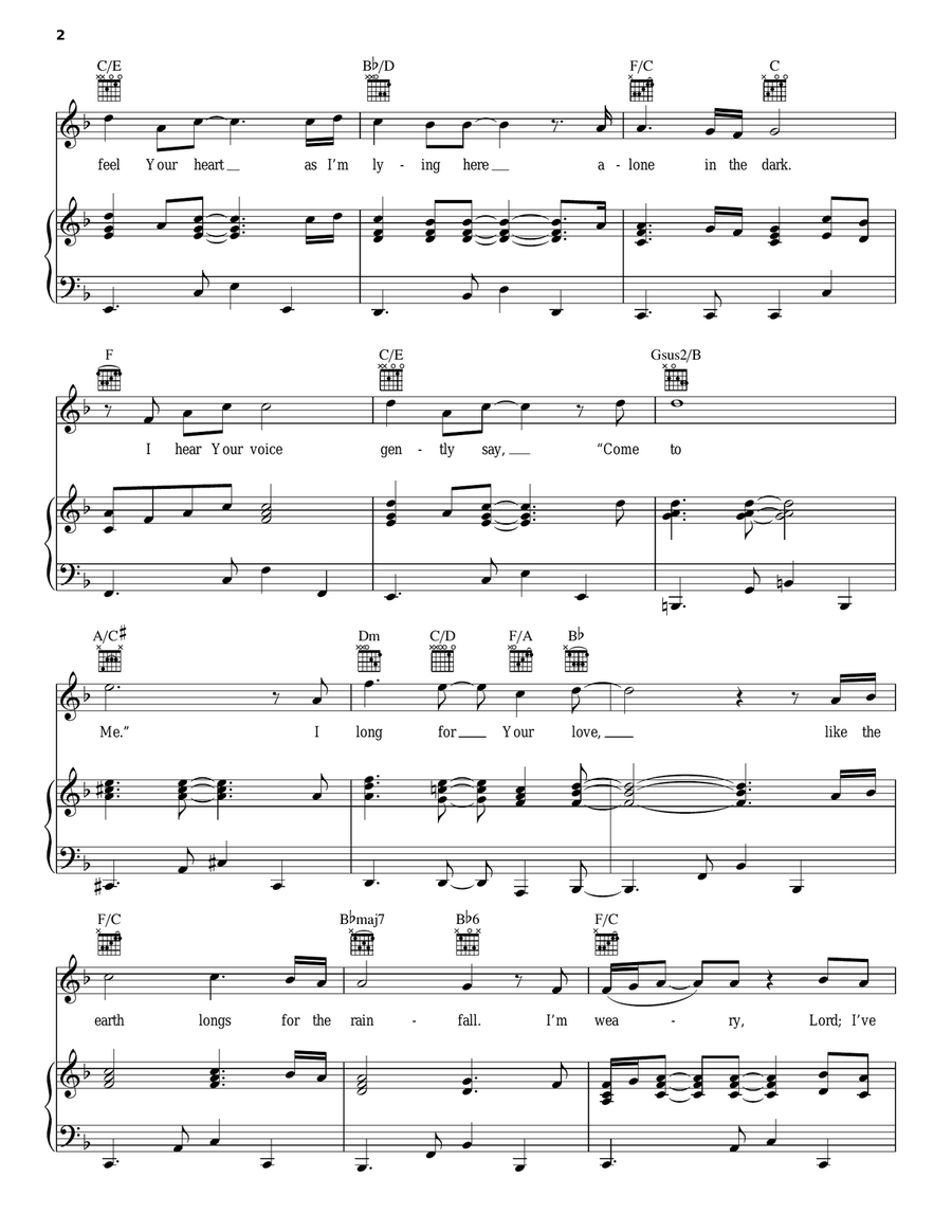 Living Water Piano, Vocal, Guitar scores gallery preview page 2