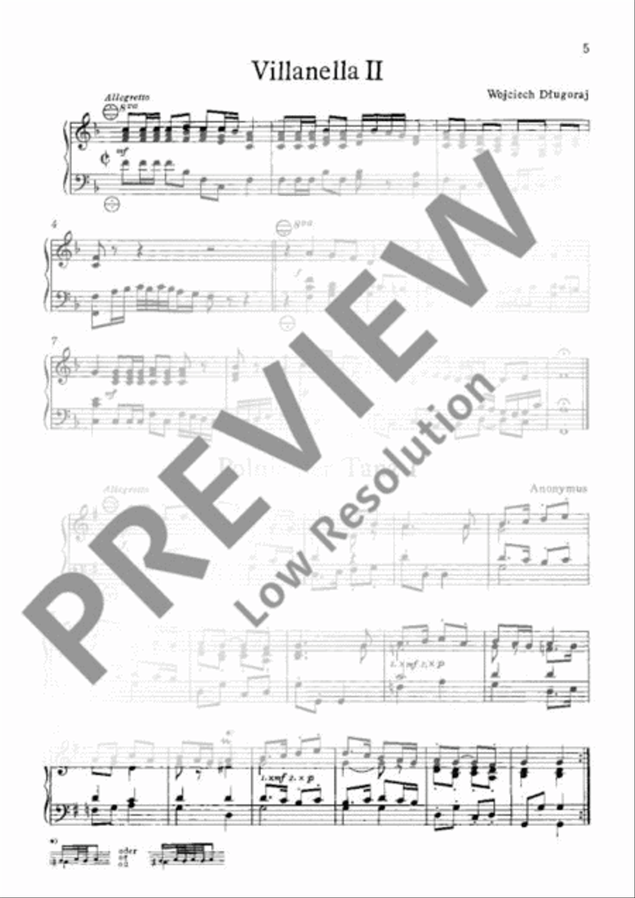 Polish Renaissance Music Polish Renaissance Music Accordion scores gallery preview page 6