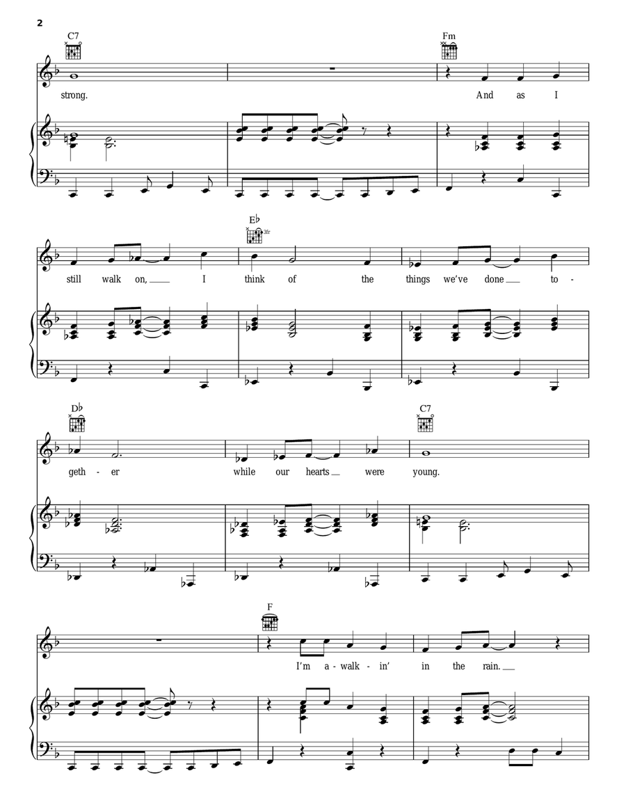 Runaway Piano, Vocal, Guitar scores gallery preview page 2