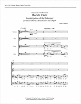 Rorate caeli (In Anticipation of the Redeemer) (Choral Score)