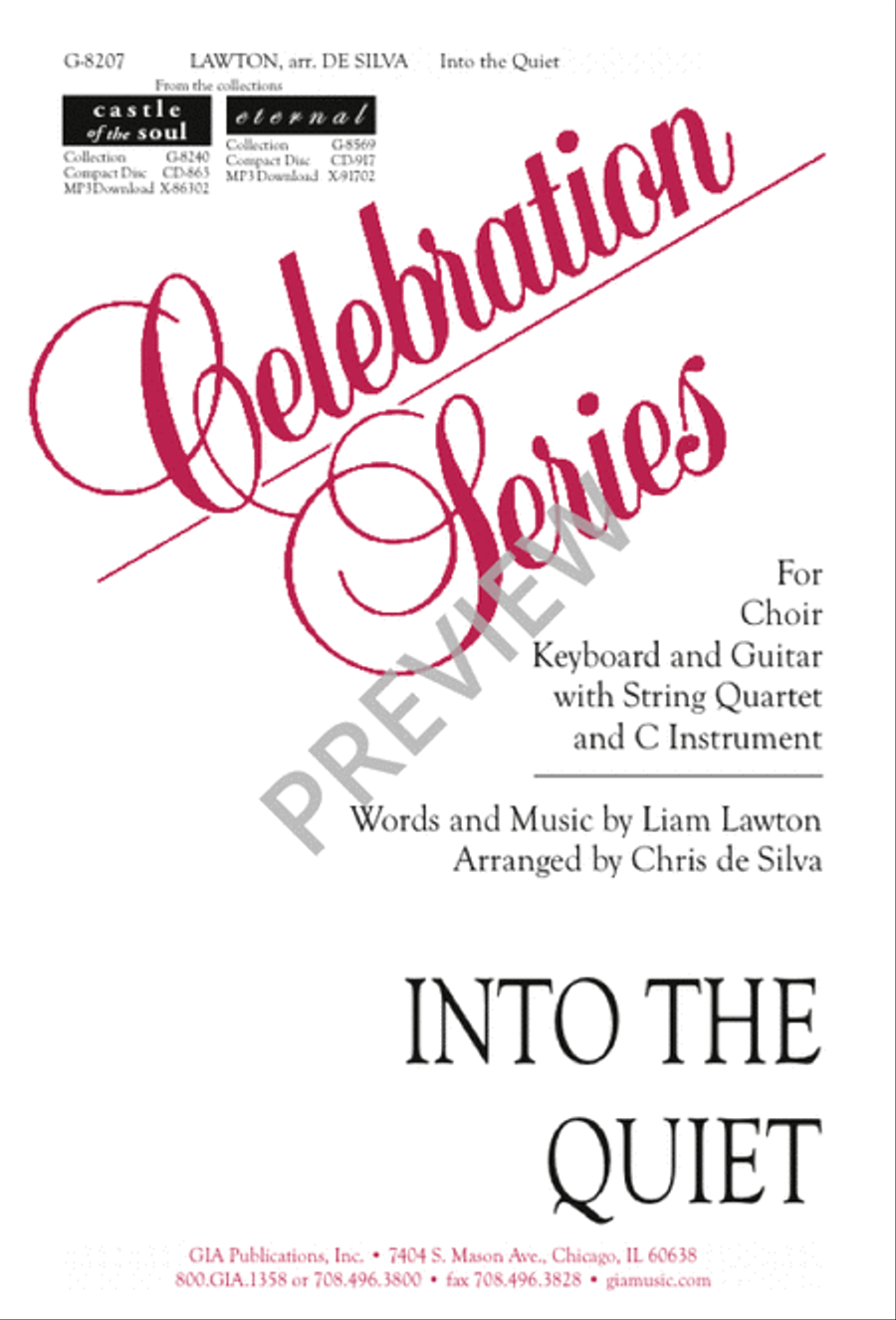 Into the Quiet 4-Part scores gallery preview page 1
