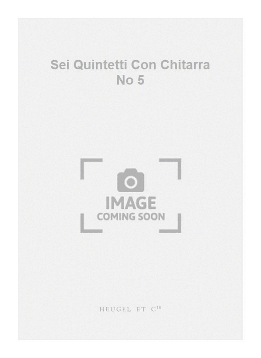 Sei Quintetti Con Chitarra No 5 Guitar Ensemble scores gallery preview page 1