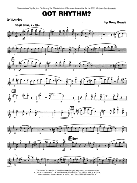 Got Rhythm? - Bass Clarinet 1 & 2
