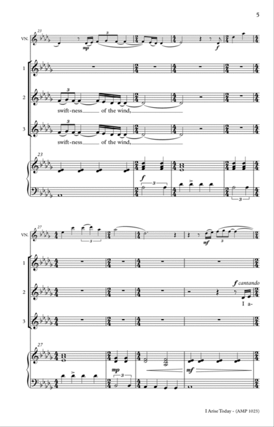 I Arise Today 3-Part scores gallery preview page 11