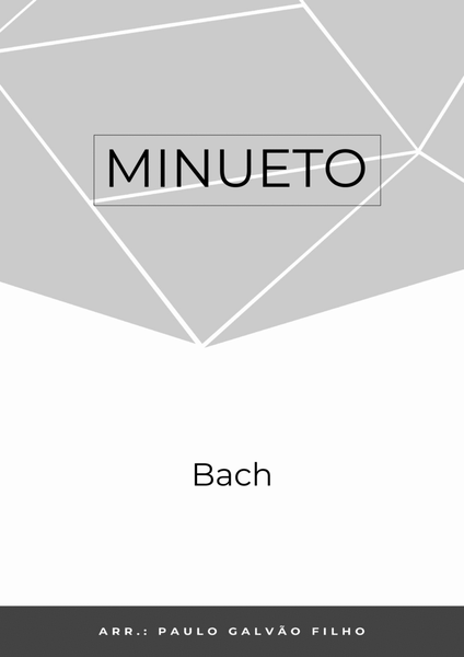 MINUETO - BACH – FLUTE SOLO image number null