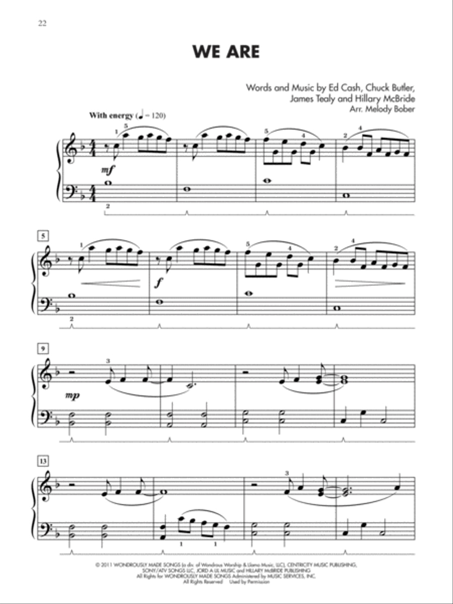 Christian Hits for Teens, Book 1 Piano Solo scores gallery preview page 5