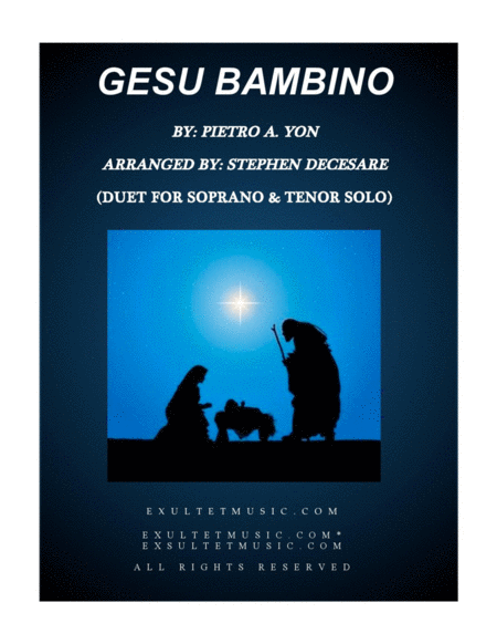 Gesu Bambino (Duet for Soprano and Tenor Solo) image number null