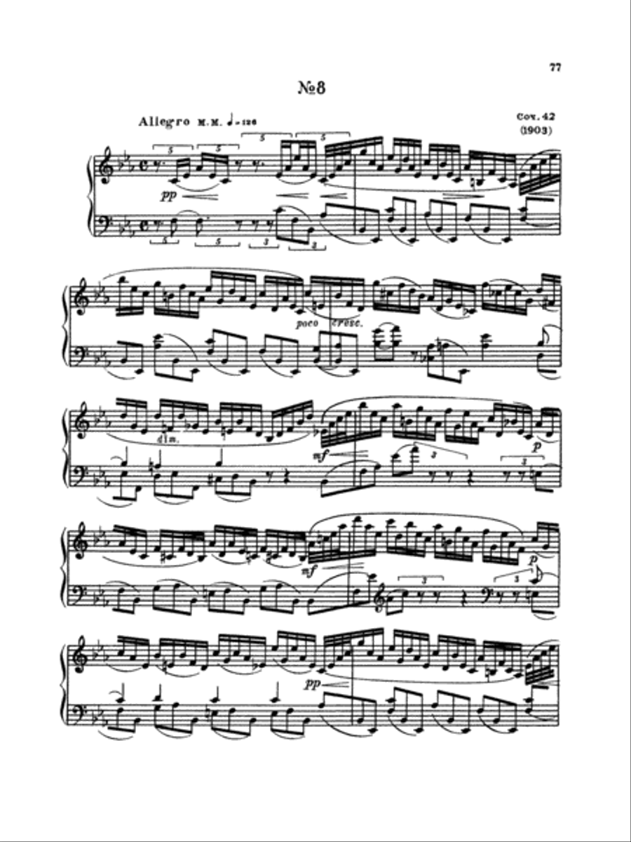 Scriabin: Etudes Scriabin: Etudes Piano Method scores gallery preview page 1