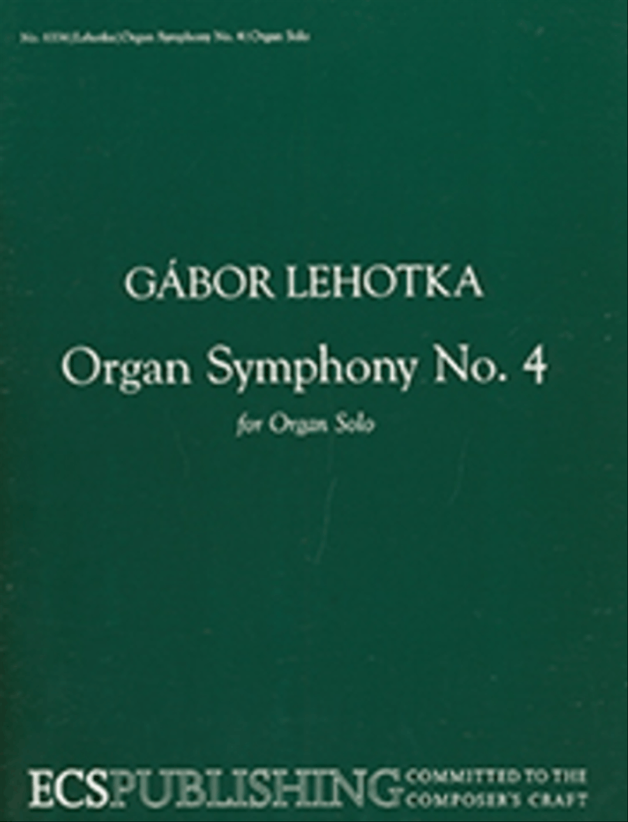 Organ Symphony No. 4 Organ Symphony No. 4 Organ scores gallery preview page 1