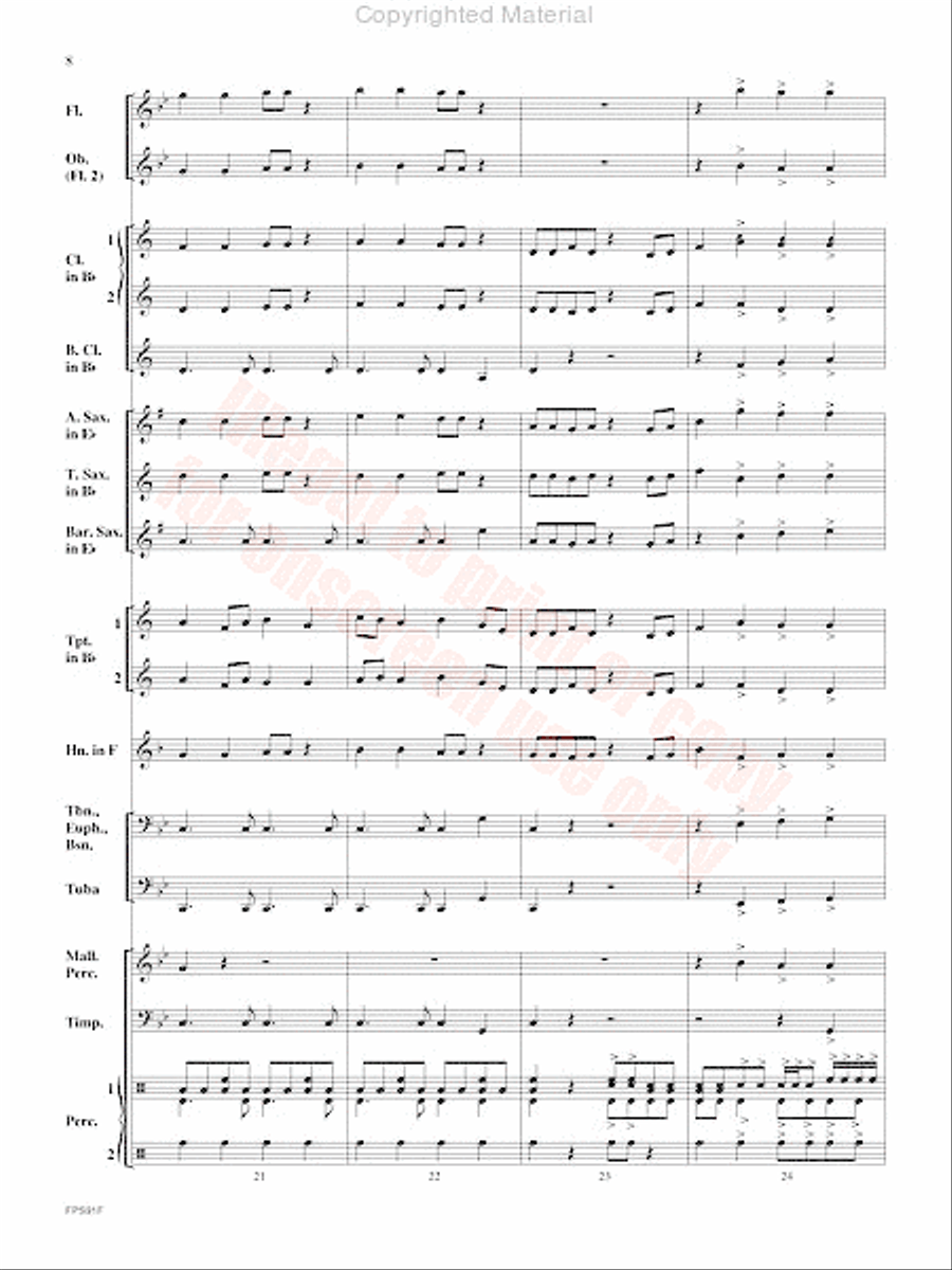 Junk Funk Concert Band scores gallery preview page 9