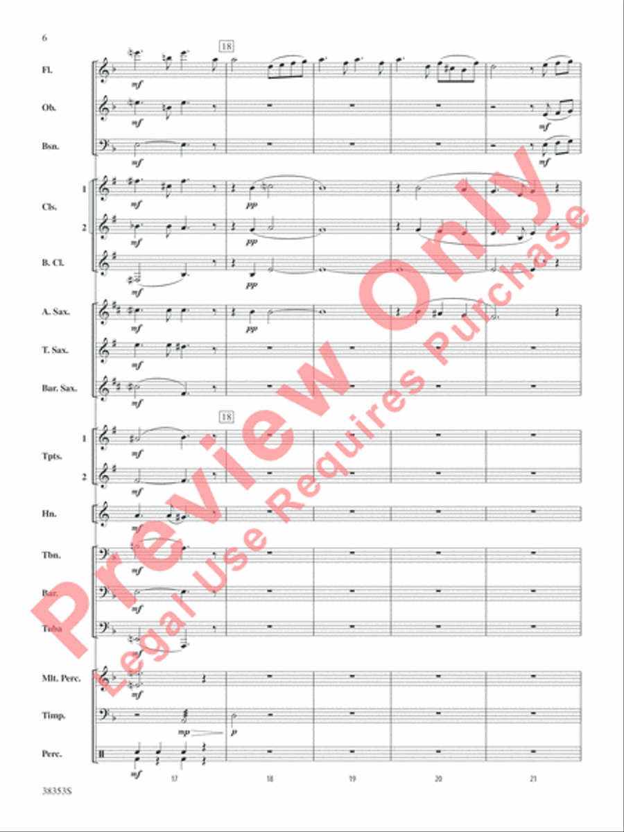 Swan Lake Swan Lake Concert Band scores gallery preview page 7