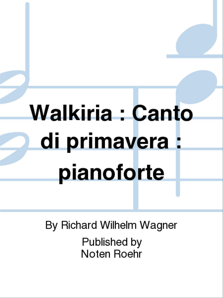 Walkiria Piano Solo scores gallery preview page 1