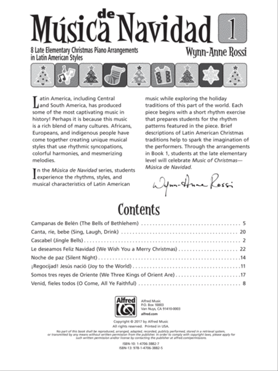 Música de Navidad, Books 1 & 2 (Value Pack) Easy Piano scores gallery preview page 2