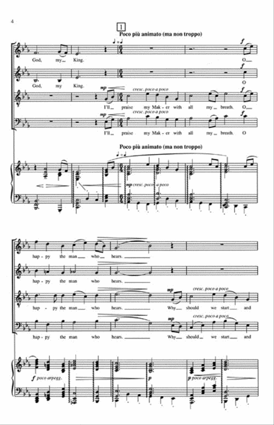 Blow Ye the Trumpet 4-Part scores gallery preview page 3