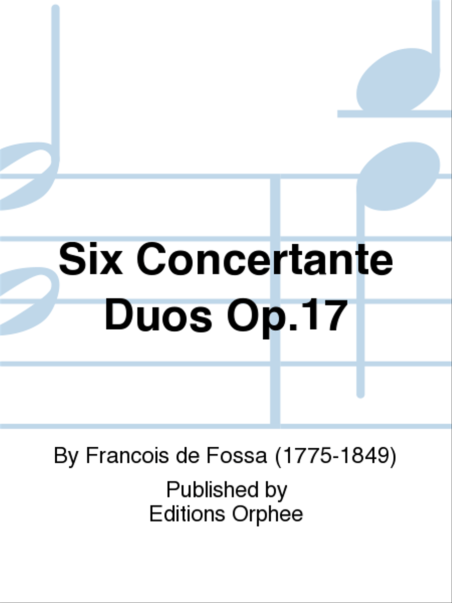 Six Concertante Duos Op. 17 Guitar scores gallery preview page 1
