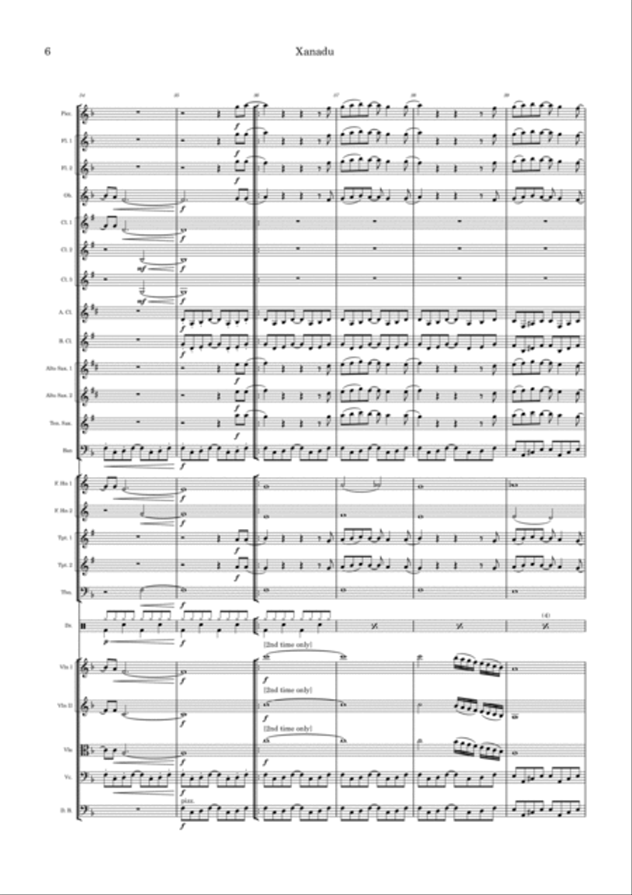 Xanadu Full Orchestra scores gallery preview page 6