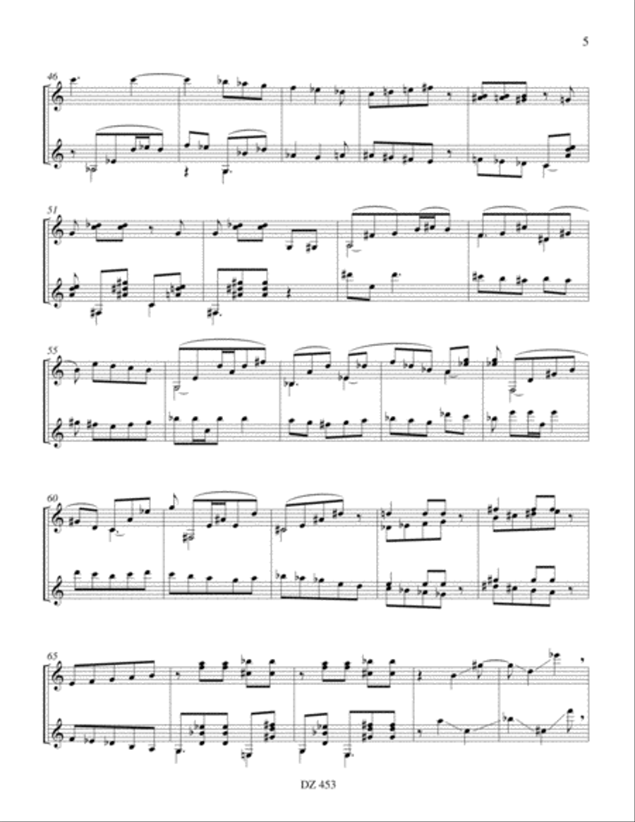 Pentagone - Tangente Classical Guitar scores gallery preview page 5