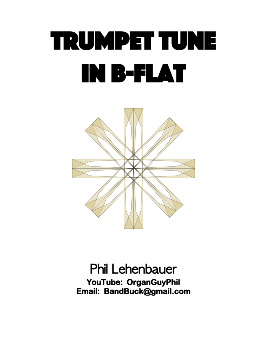 Trumpet Tune in B-flat, organ work by Phil Lehenbauer Trumpet scores gallery preview page 1