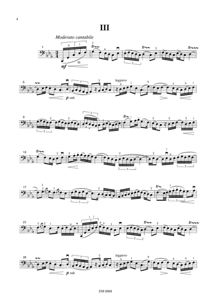 6 Arabesques for Solo Cello
