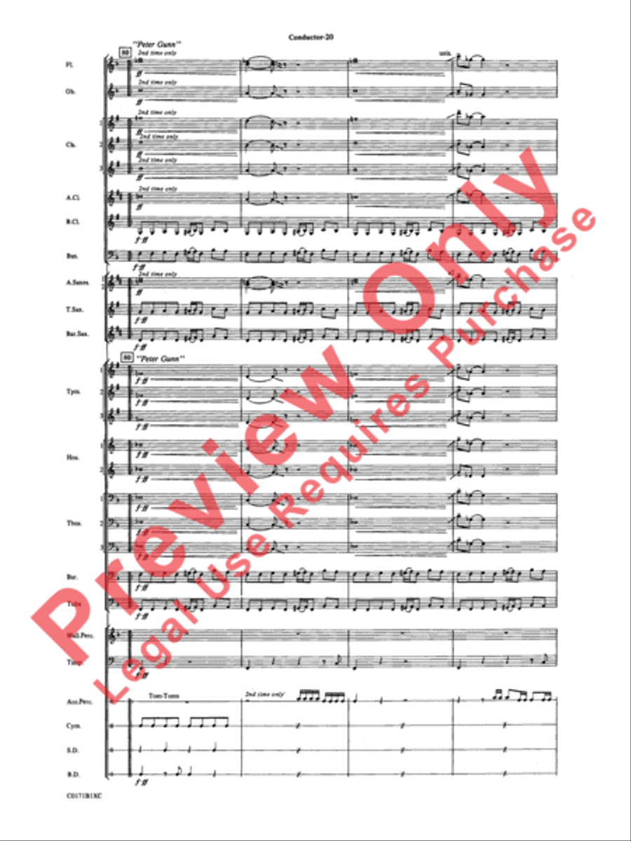 Mancini Magic Concert Band scores gallery preview page 23