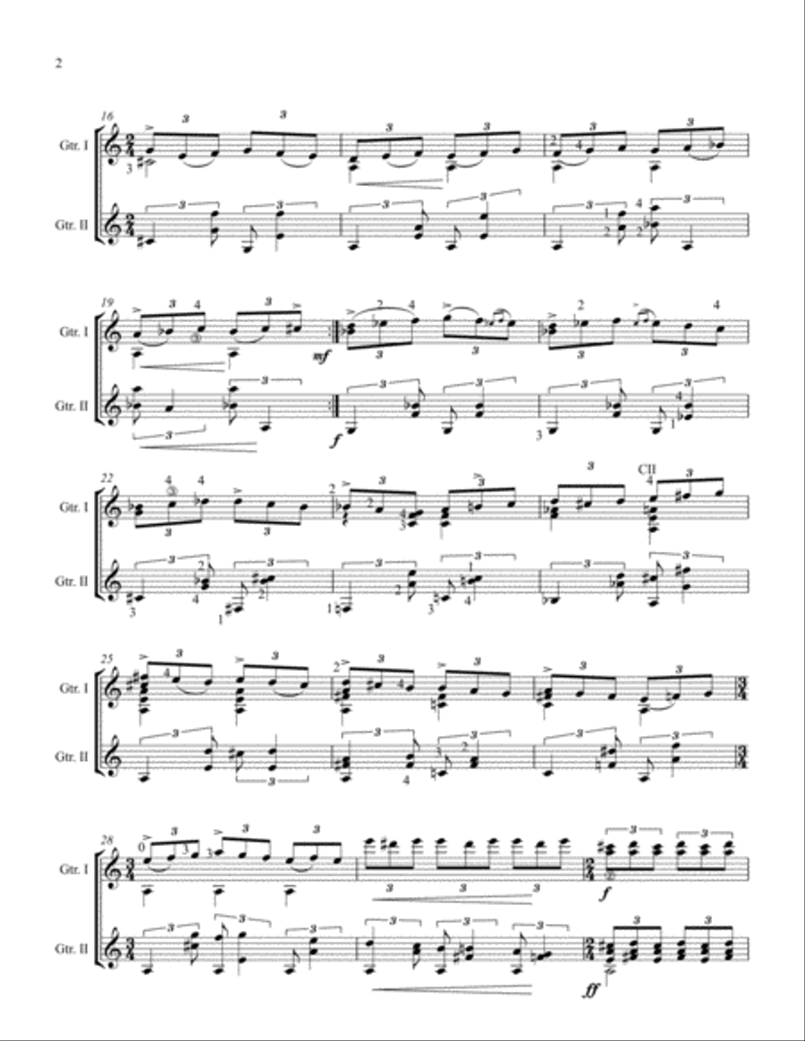 A Sunny Day in Hell Guitar scores gallery preview page 5