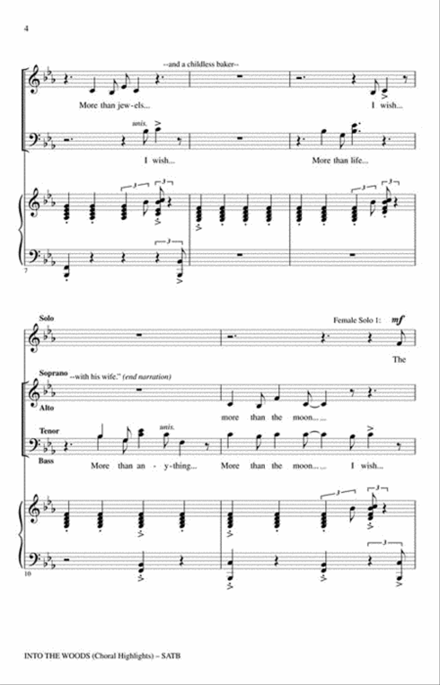 Into the Woods 4-Part scores gallery preview page 3