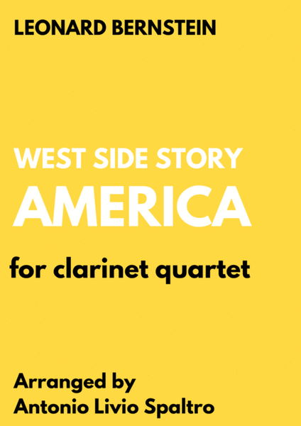 America for Clarinet Quartet (from West Side Story) image number null