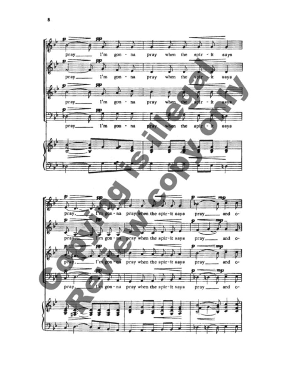 I'm Gonna Sing 4-Part scores gallery preview page 6