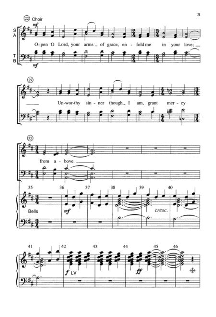By Grace and Word and Faith 4-Part scores gallery preview page 3